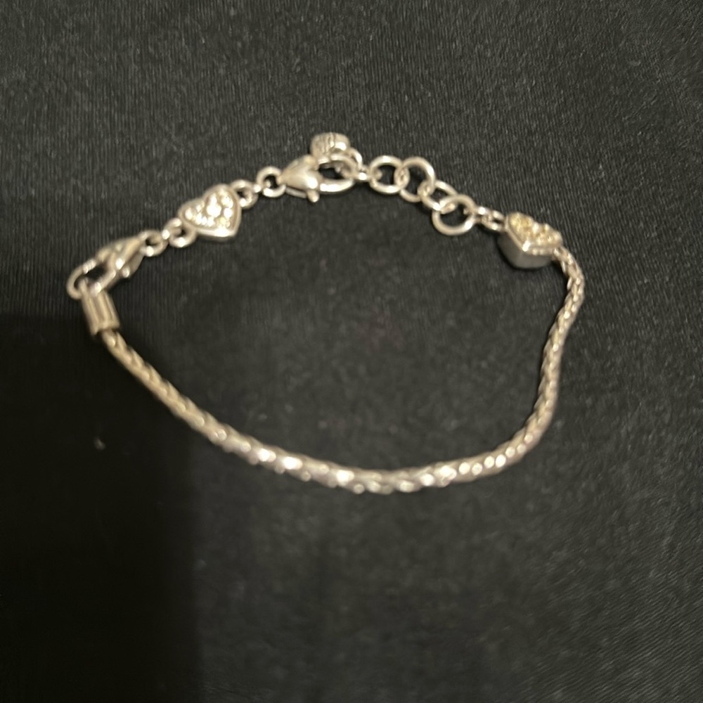 Brighton ladies silver heart bracelet